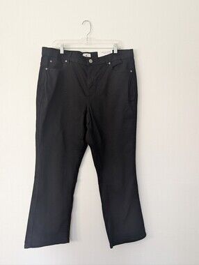 NWT d/C Jeans Penningtons Curvy Fit Bootcut Jeans Black Petite Stretch 20P